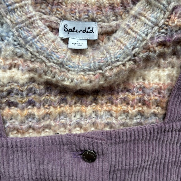 Splendid Girls Sweater Corduroy Dress Set Sz 4 - Picture 8 of 9